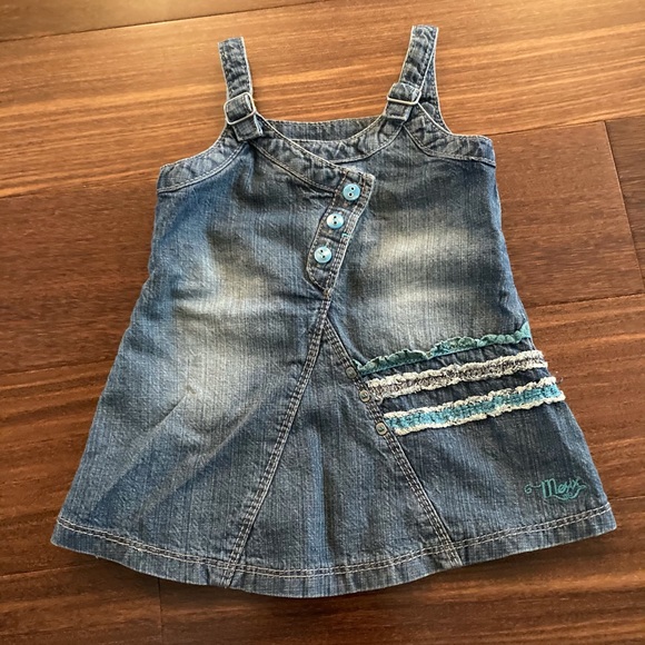 NWOT Mexx Girls Jean/Denim Dress, size 6M - Picture 1 of 3
